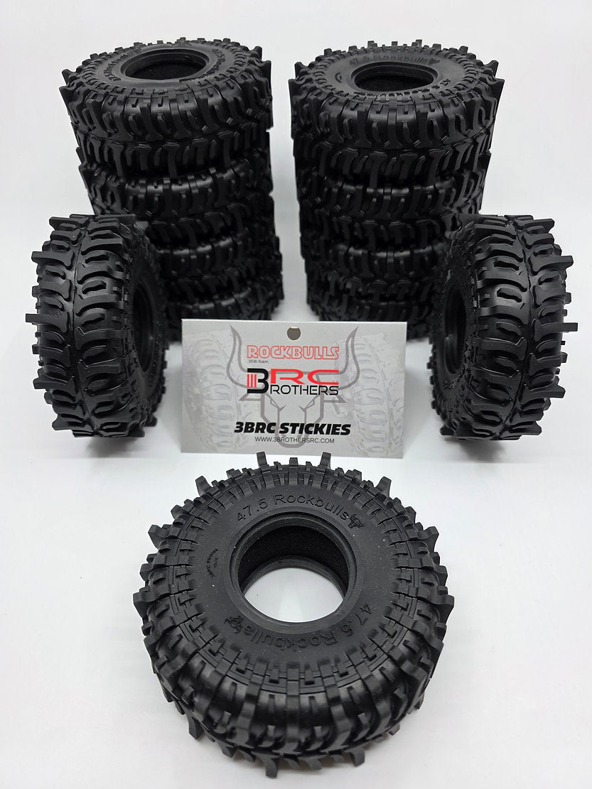 3BrothersRC Rockbulls (3brc stickies) 4.75x1.9. One pair(2 tires).