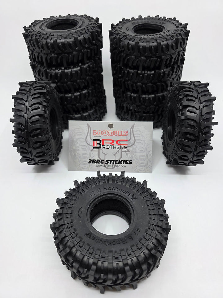 3BrothersRC Rockbulls (3brc stickies) 4.75x1.9. One pair(2 tires).