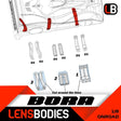 1/8 onroad body stiffener