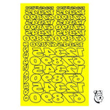 Mid-America 1/32-1/24 Paint Mask - (Choose Design) - 4.25" x 5.5"