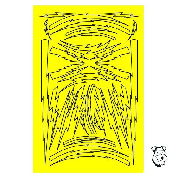 Mid-America 1/32-1/24 Paint Mask - (Choose Design) - 4.25" x 5.5"