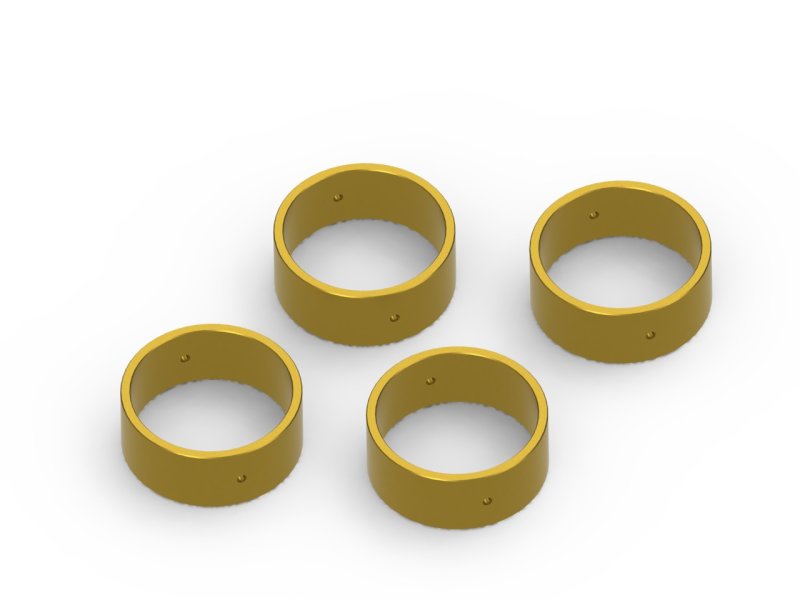 HPI Racing Wheel Weight Set (Brass / 4pcs), for Venture18 - Iron City RC Hobbies