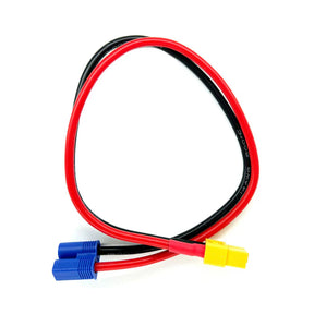 Racers Edge Charge Adapter: EC3 Device to Female XT60, 300mm Wire - Iron City RC Hobbies