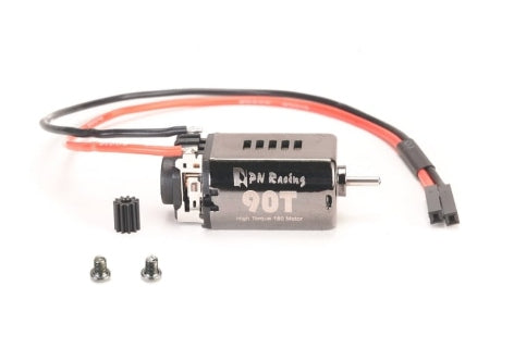 PN Racing 90 Turn High Torque Ball Bearing 180 Motor (For Traxxas TRX-4M) (With Machine Cut Delrin Pinion & screws) - Iron City RC Hobbies