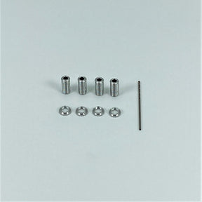 1RC Threaded Alum Shock Body Set, Silver, 18th Scale (4) - Iron City RC Hobbies