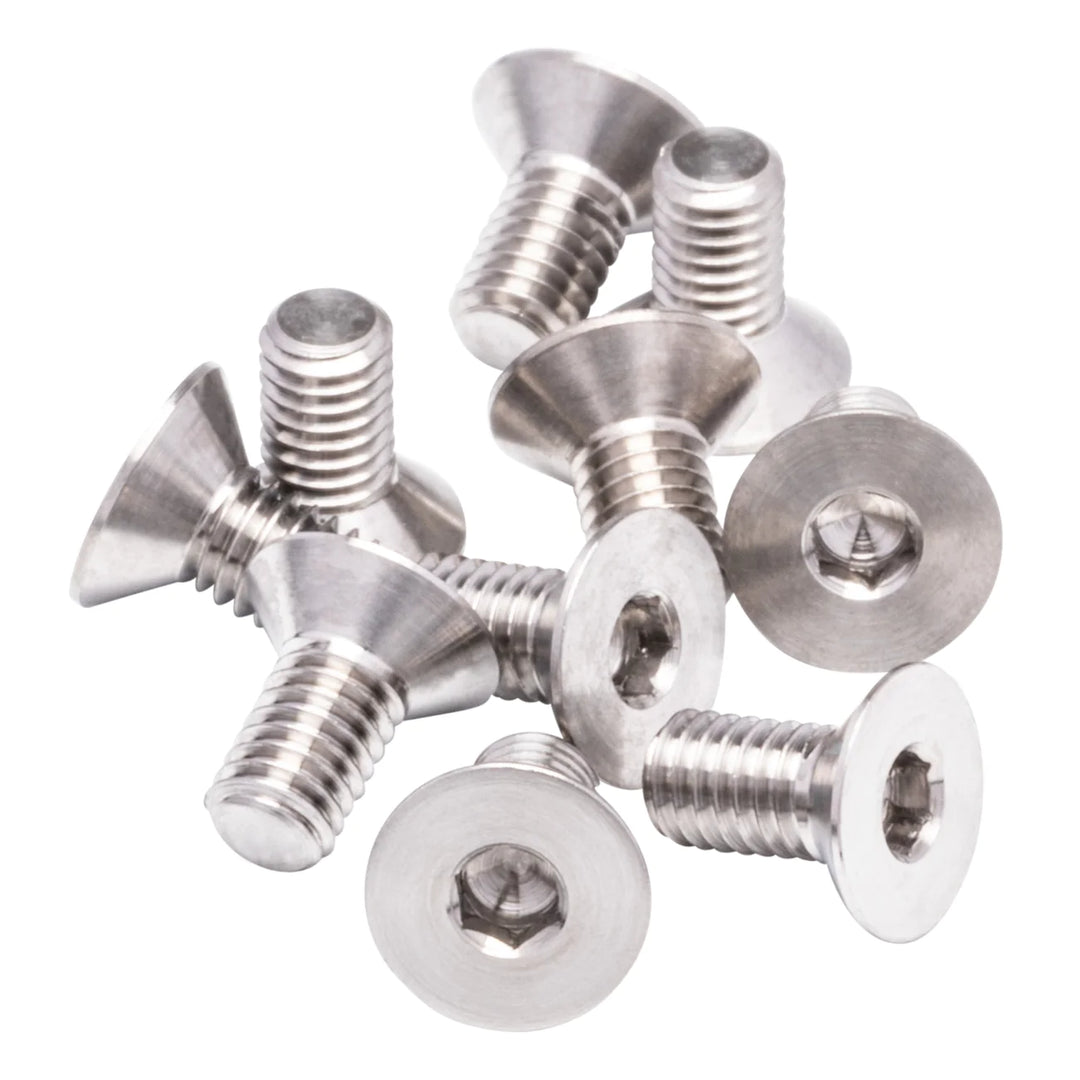 1up Racing Pro Duty Titanium Screws -Flat Head- M3x6 (10pcs) - Iron City RC Hobbies