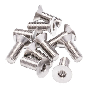 1up Racing Pro Duty Titanium Screws -Flat Head- M3x8 (10pcs) - Iron City RC Hobbies