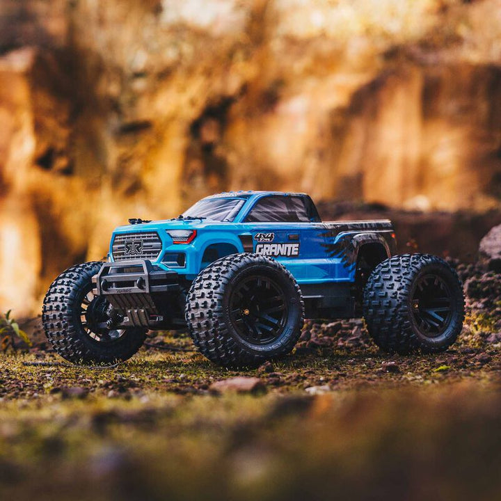 ARRMA 1/10 GRANITE 2WD V3 MEGA 550 Brushed Monster Truck RTR, Blue - Iron City RC Hobbies