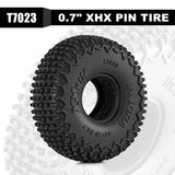 INJORA 0.7" 44*16mm XHX Pin Tires for 1/30 1/32 RC Crawlers (T7030) (4)