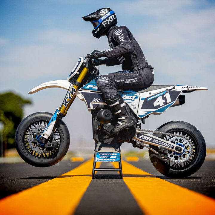 Pro-Line 1/4 Supermoto S3 Motorcycle Front Tire MTD Black (1): PROMOTO-MX - Iron City RC Hobbies