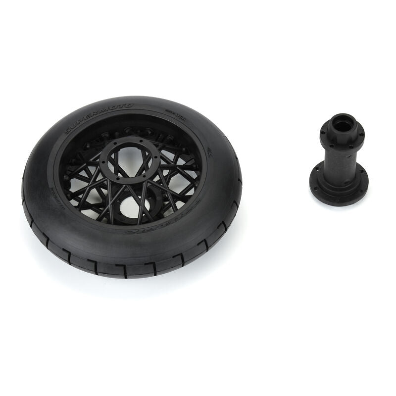 Pro-Line 1/4 Supermoto S3 Motorcycle Rear Tire MTD Black (1): PROMOTO-MX - Iron City RC Hobbies