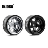 INJORA 0.7" D18 5-Spoke Aluminum Wheels for 1/30 SCX30 (Choose Color)