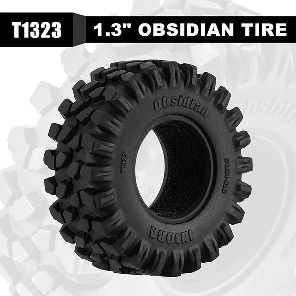 INJORA 1.3" 64*24mm Obsidian Tires (T1323)