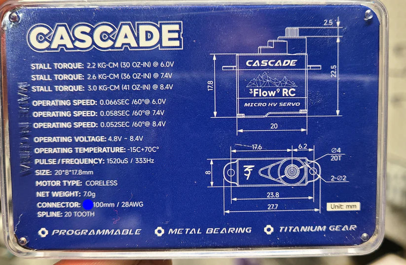 3Flow9 Cascade Micro HV Servo