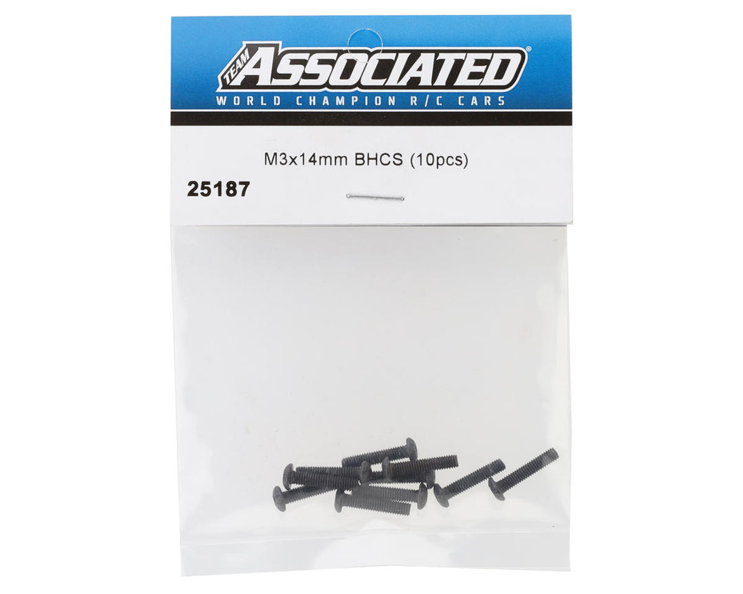 Team Associated 3x14mm Button Head Hex Screw (10) - Iron City RC Hobbies