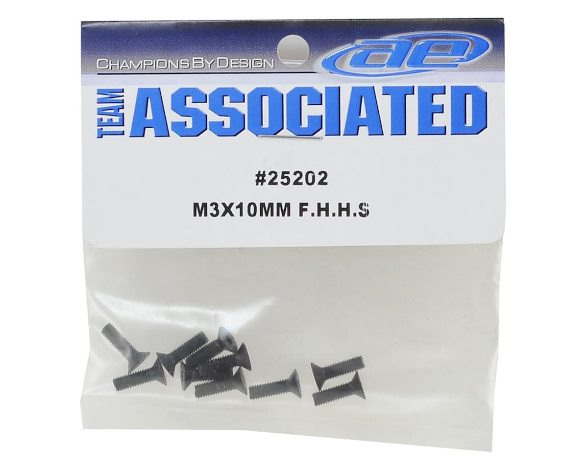 Team Associated 3x10mm Flat Head Screw (10)