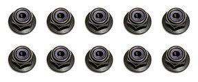 Associated Locknuts, M3, flanged, black - Iron City RC Hobbies