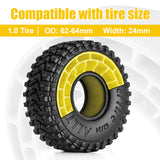 INJORA Silicone Rubber Inserts for 1.0" 62-64mm Tires