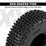 INJORA 0.7" 44*16mm XHX Pin Tires for 1/30 1/32 RC Crawlers (T7030) (4)