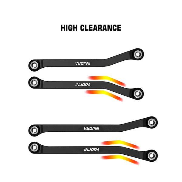 INJORA Aluminum High Clearance Chassis Links for 1/32 Redcat