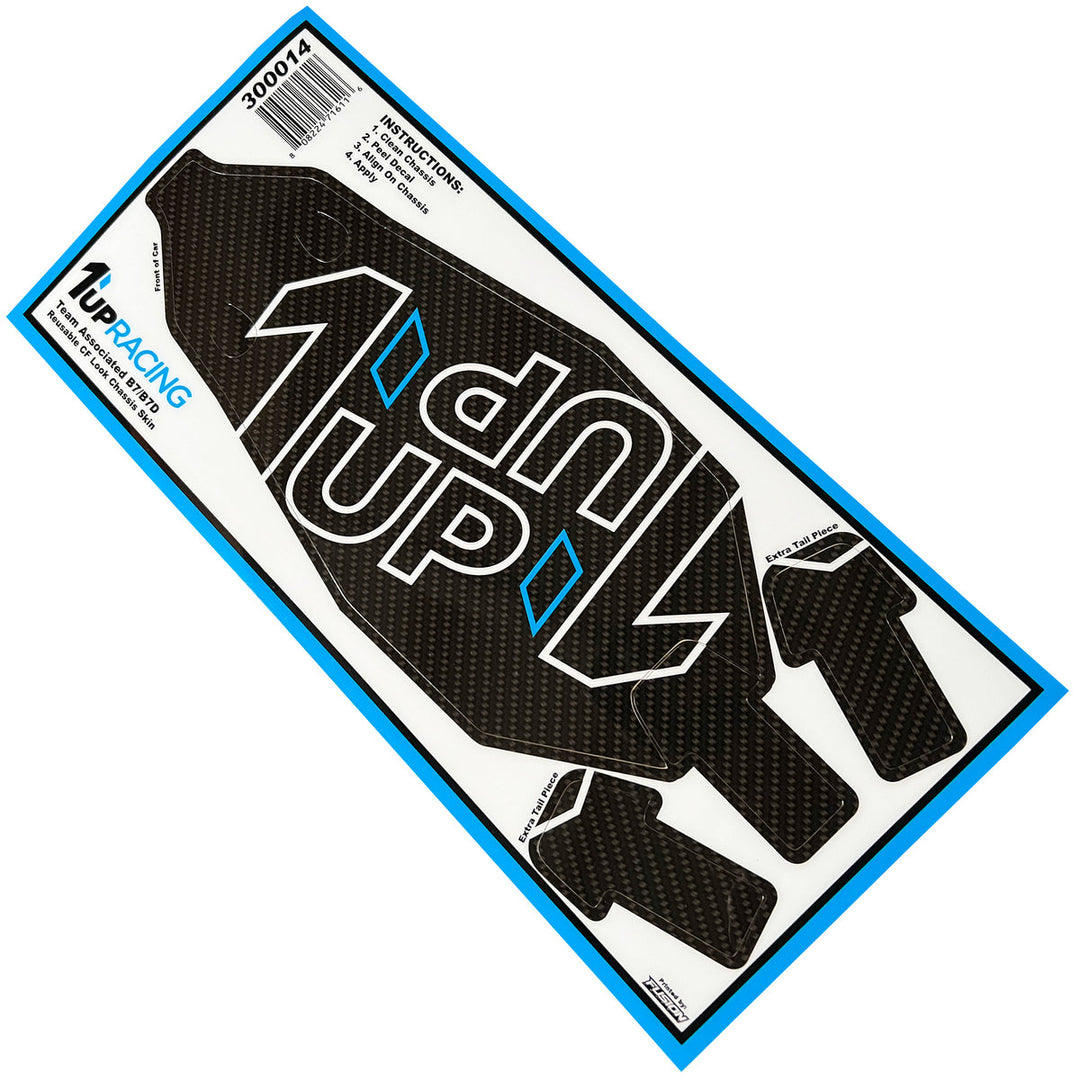 1UP RACING CF LOOK CHASSIS SKIN - AE RC10B7/B7D - Iron City RC Hobbies