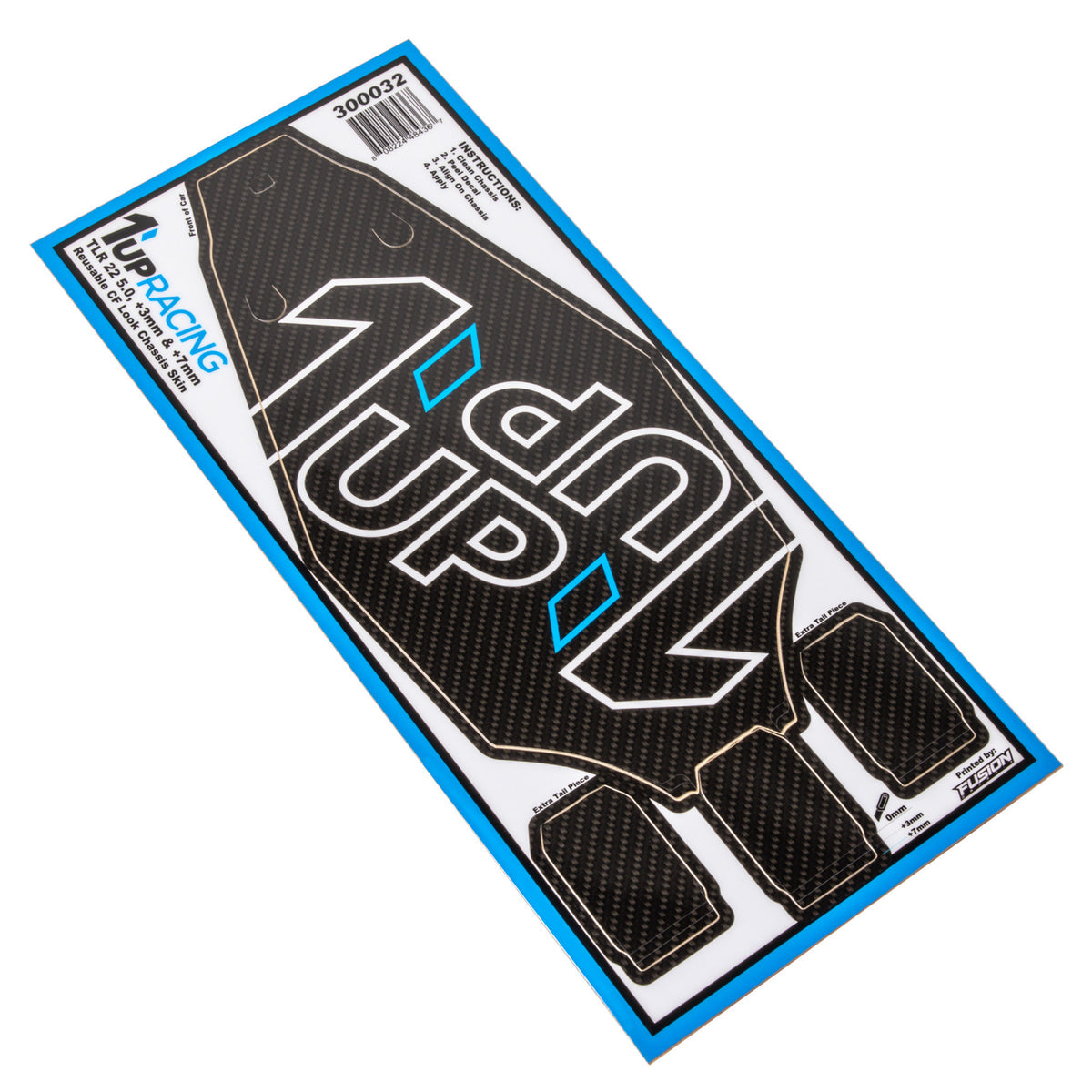 1UP RACING CF LOOK CHASSIS SKIN - TLR 22 5.0