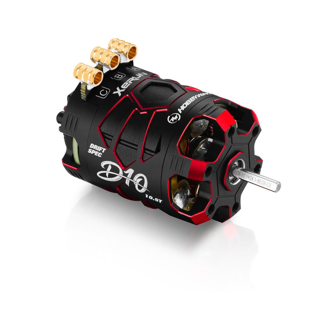Xerun D10 Brushless Drift Motor - 10.5T 4600kv, Passion Edition (Choose Color)