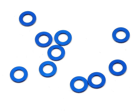 Team Associated 5.5x0.5mm Aluminum Ball Stud Washer (Blue) (10) - Iron City RC Hobbies