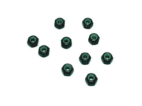Racers Edge Nylon Lock Nut M2 (10pcs) Black - Iron City RC Hobbies