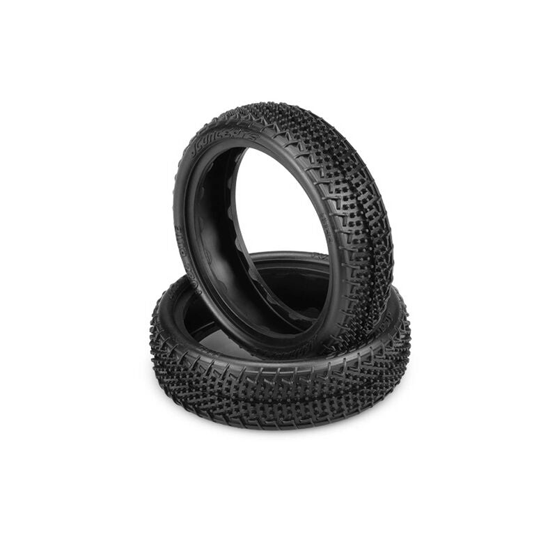 JConcepts 1/10 Fuzz Bite LP Slim 2.2” Front 2WD Buggy Tires and Inserts, Pink Compound (2) - Iron City RC Hobbies