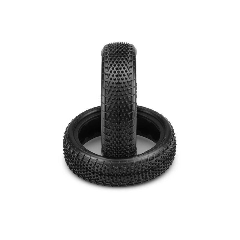 JConcepts 1/10 Fuzz Bite LP Slim 2.2” Front 2WD Buggy Tires and Inserts, Pink Compound (2) - Iron City RC Hobbies