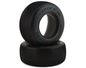 JConcepts Fuzz Bite Short Course Carpet Tires (2) (Pink) - Iron City RC Hobbies