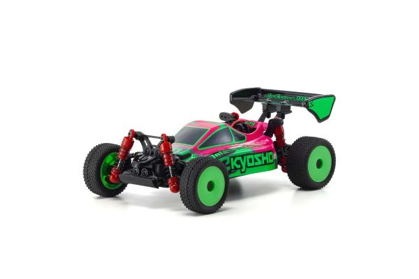 MINI-Z Buggy Ready set INFERNO MP9 TKI Pink / Green - Iron City RC Hobbies