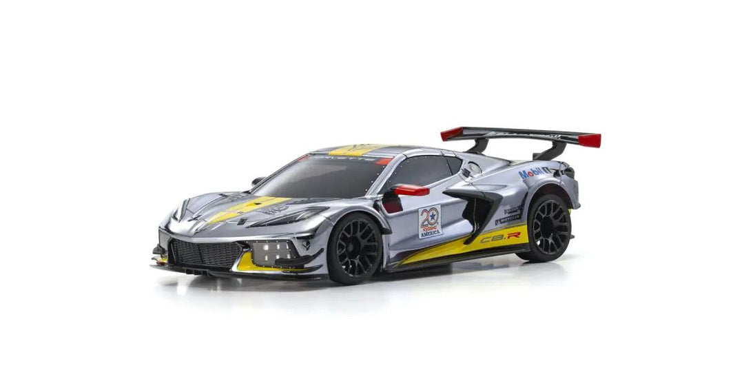 MINI-Z RWD MR-04 readyset CHEVROLET® CORVETTE® C8.R Chrome / Yellow Kyosho America 20th Anniversary - Iron City RC Hobbies
