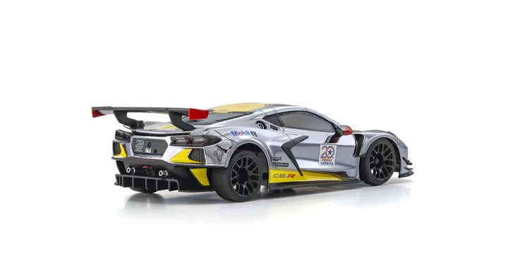 MINI-Z RWD MR-04 readyset CHEVROLET® CORVETTE® C8.R Chrome / Yellow Kyosho America 20th Anniversary - Iron City RC Hobbies
