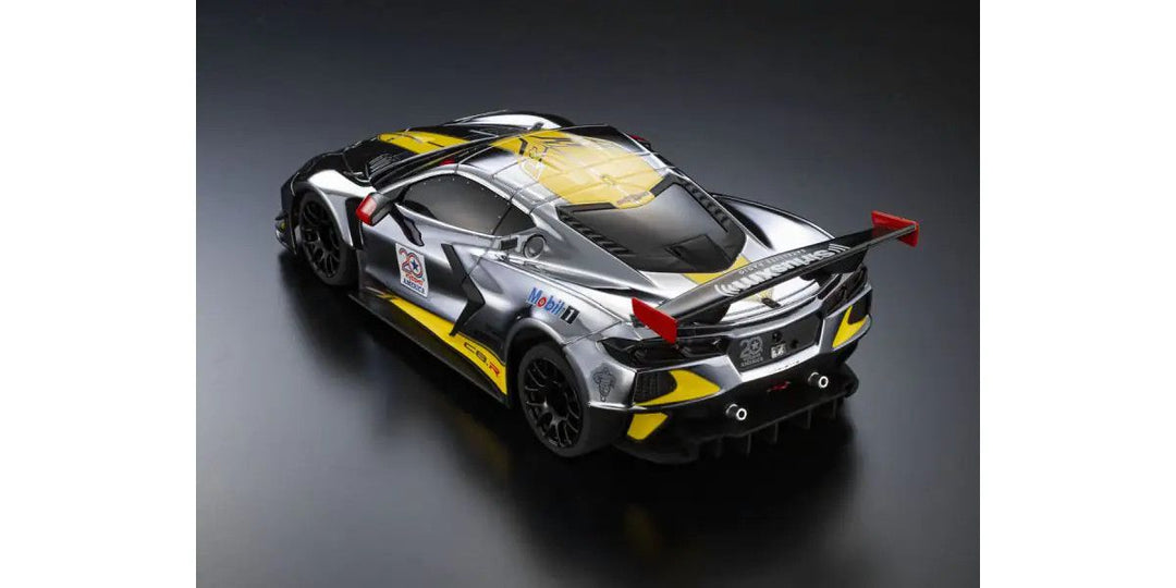 MINI-Z RWD MR-04 readyset CHEVROLET® CORVETTE® C8.R Chrome / Yellow Kyosho America 20th Anniversary - Iron City RC Hobbies