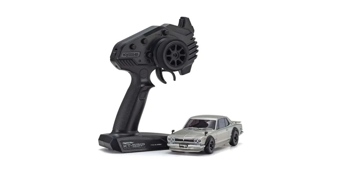 MINI-Z RWD MR-04 readyset NISSAN SKYLINE 2000GT-R (KPGC10) Tuned Ver. Silver - Iron City RC Hobbies
