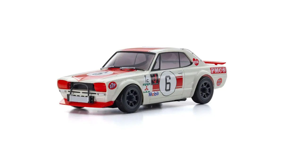 MINI-Z AWD NISSAN SKYLINE 2000GT-R (KPGC10) Racing 1972 #6 Red - Iron City RC Hobbies