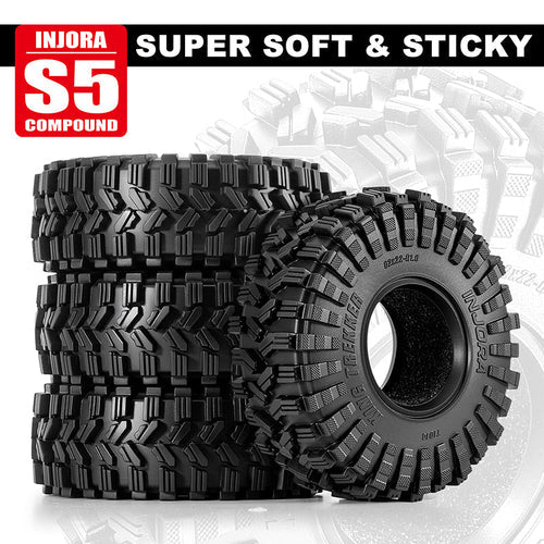 INJORA 1.0" 62*22mm King Trekker G2 Tires (T1014) (4)