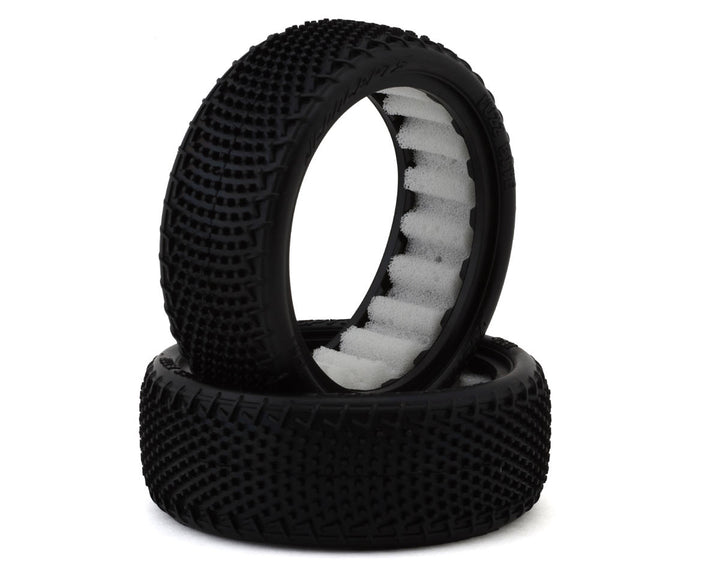 JConcepts Fuzz Bite Wide 2.2" 2WD Front Buggy Carpet Tires (2) (Pink) - Iron City RC Hobbies