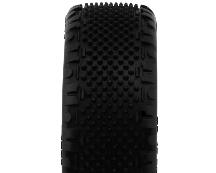 JConcepts Pin Swag LP Wide 2.2" Pre-Mounted 2WD Front Buggy Carpet Tires (Pink) (Yellow) (2) w/12mm Hex - Iron City RC Hobbies