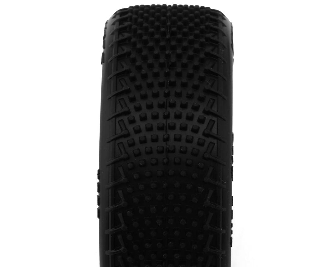 JConcepts Mini-B Fuzz Bite Pre-Mounted Front Tires (Yellow) (2) (Pink) - Iron City RC Hobbies