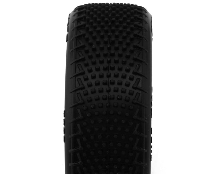 JConcepts Mini-B Fuzz Bite Pre-Mounted Front Tires (Yellow) (2) (Pink) - Iron City RC Hobbies