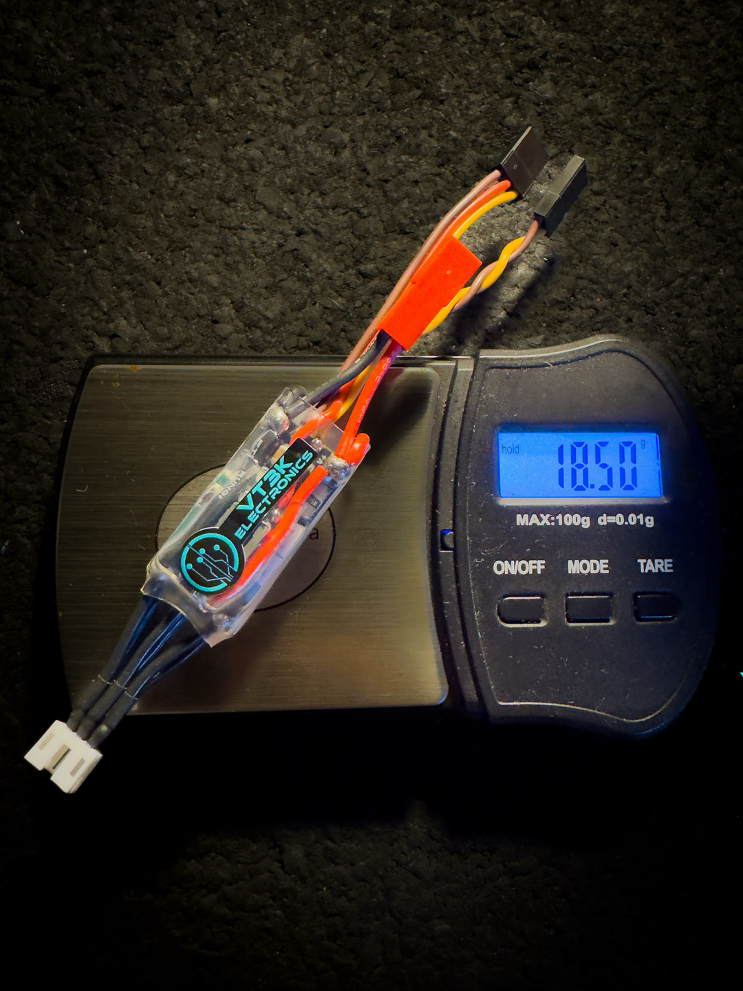 VT3K 1/24 & 1/18 Scale Dual Brushless ESC (Red/JST 7.4)