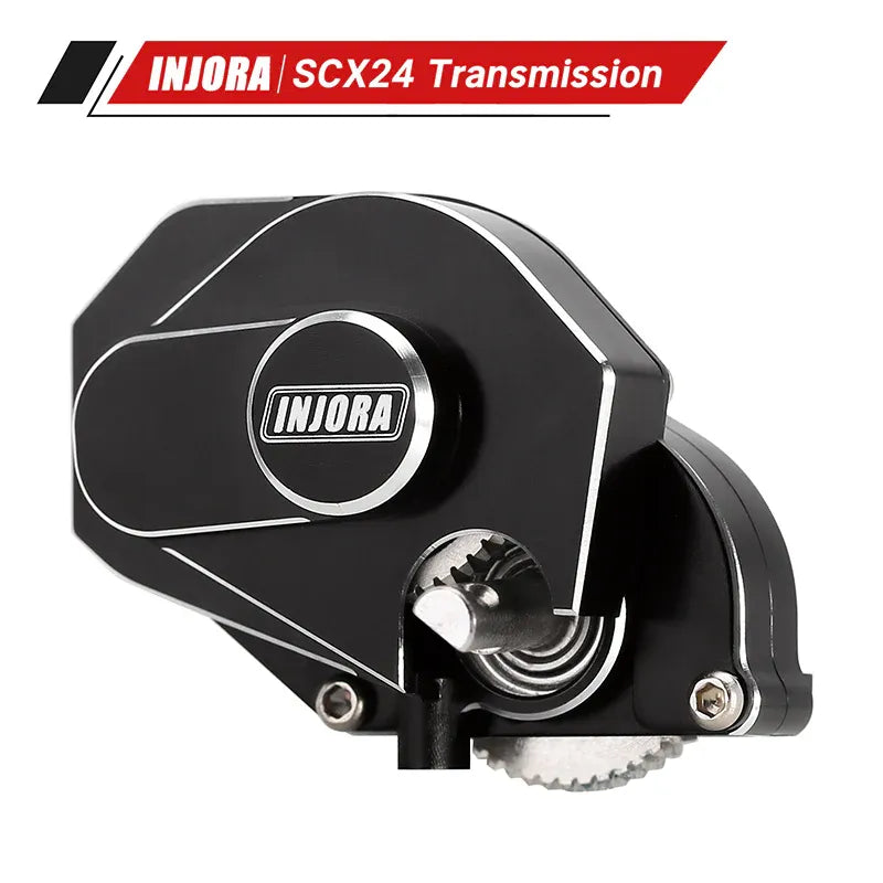 INJORA CNC Aluminum Complete Transmission Gearbox for Axial SCX24 AX24