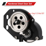 INJORA CNC Aluminum Complete Transmission Gearbox for Axial SCX24 AX24