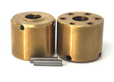 Dlux Brass 8mm Hubs