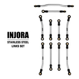 INJORA Stainless Steel High Clearance Links & Steering Links Set for 1/18 HPI Venture18