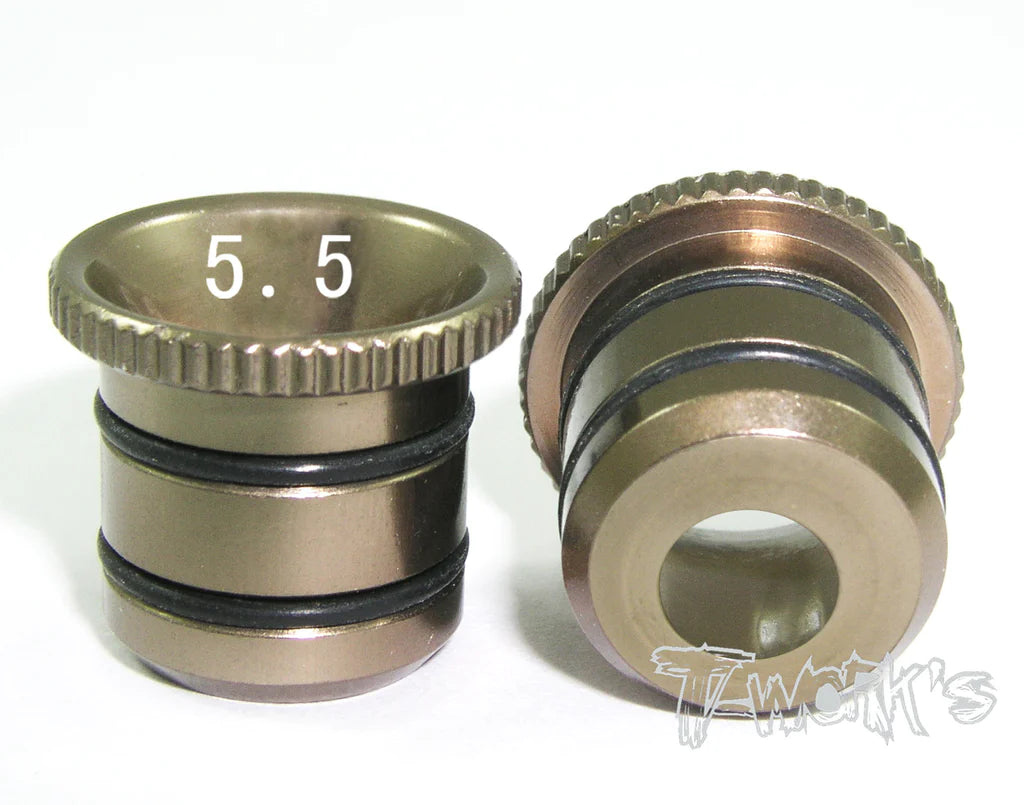 T-Works Aluminum Fluent Carburetor Reducer Set (OS, Novarossi, Go) - Iron City RC Hobbies