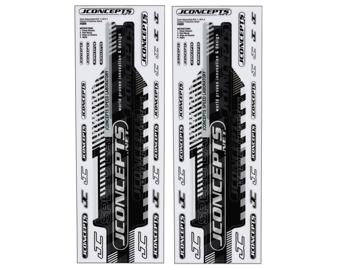 JConcepts Associated B74.2/B74.2D Precut Chassis Protective Sheet (2) - Iron City RC Hobbies